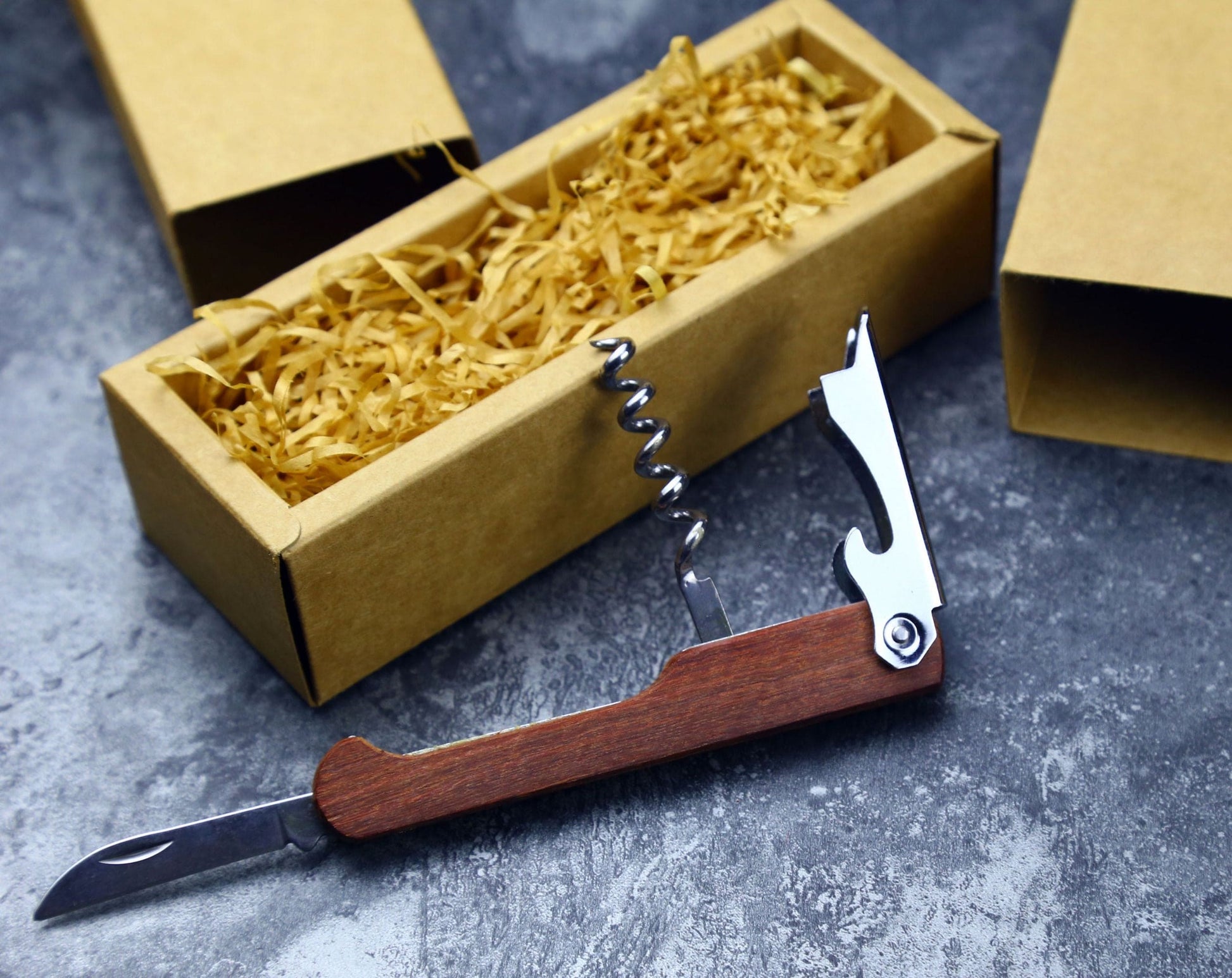 Personalized Wood Handle Corkscrew Opener, Custom Red Wine Opener Engravedideas