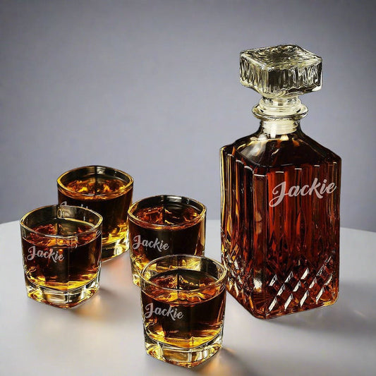 Personalized Groomsman gift Set, customized gift decanter - CustomizationMart