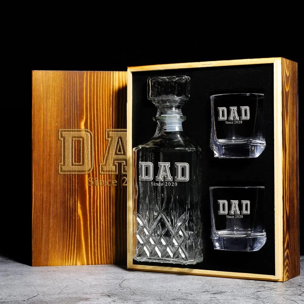 Whiskey Set Whiskey Glass Set Decanter Set Whiskey Glasses Set for Gift  Personalized Christmas Gift for Boyfriend Gift 
