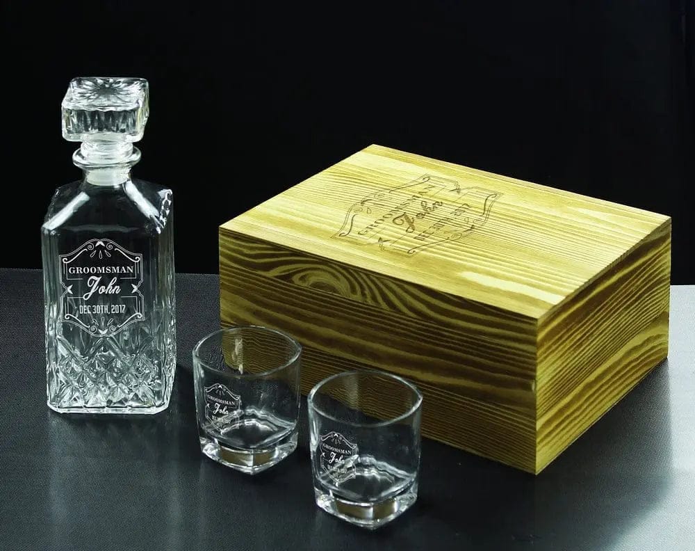 Groomsmen Gifts, Personalized Whiskey Decanter CustomizedGift