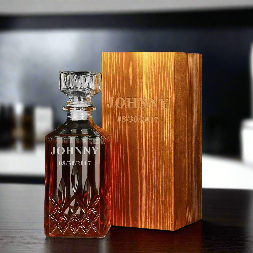 Groomsmen Gifts, Personalized Whiskey Decanter Set GiftideaStutio