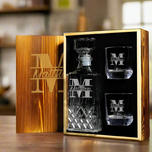 Personalized Whiskey Decanter, Groomsmen Gifts GiftideaStutio