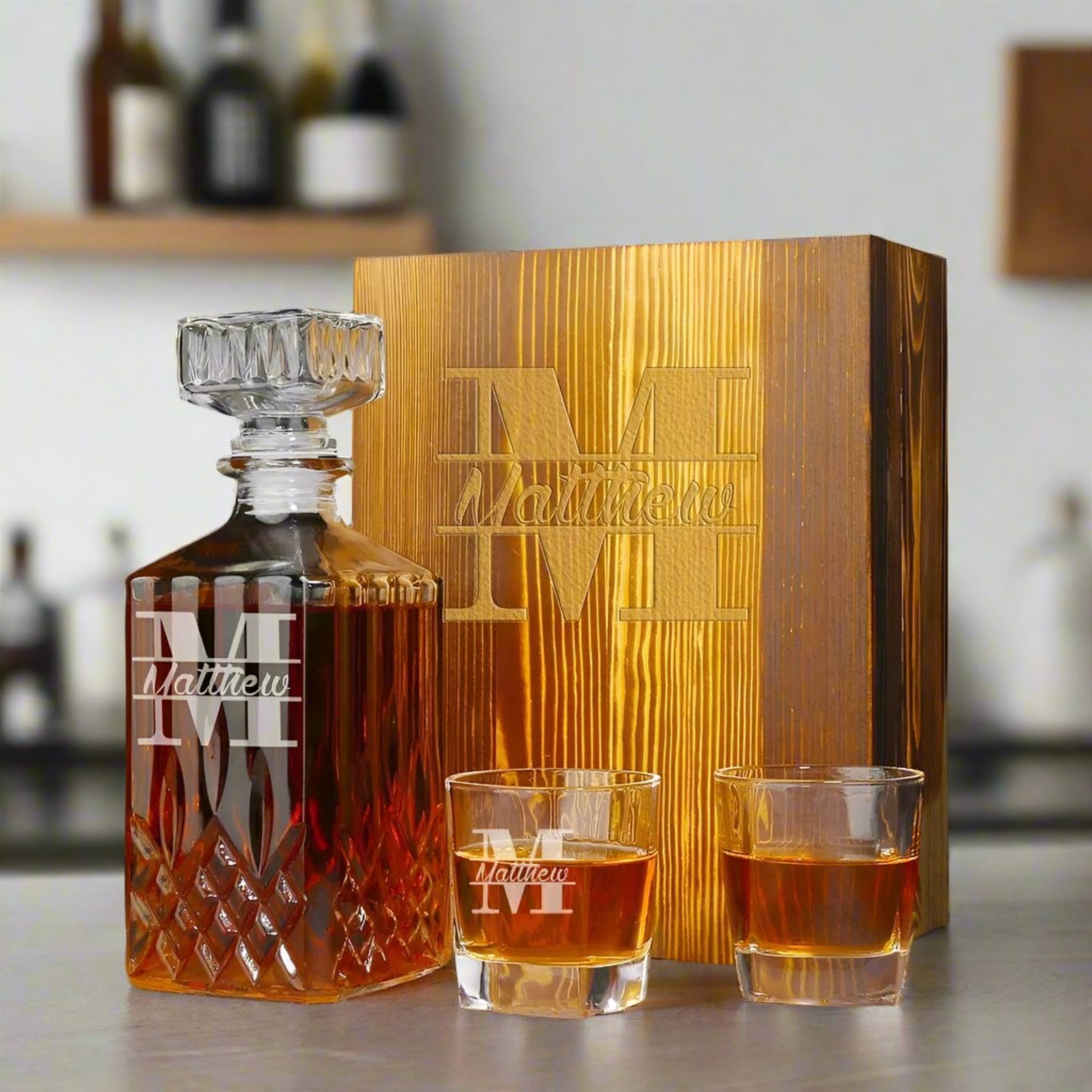 Personalized Whiskey Decanter, Groomsmen Gifts GiftideaStutio