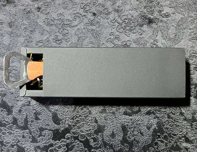 Customized Red Wine Corkscrew Opener, Engraved Beer Bottle Opener With Wood Handle, Men's Gift Engravedideas