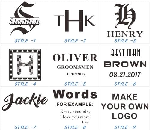 Personalized Groomsmen Gift, decanter monogram - CustomizationMart