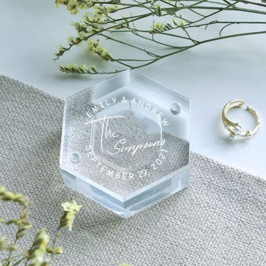 Personalized Acrylic Ring Box WeddingClub