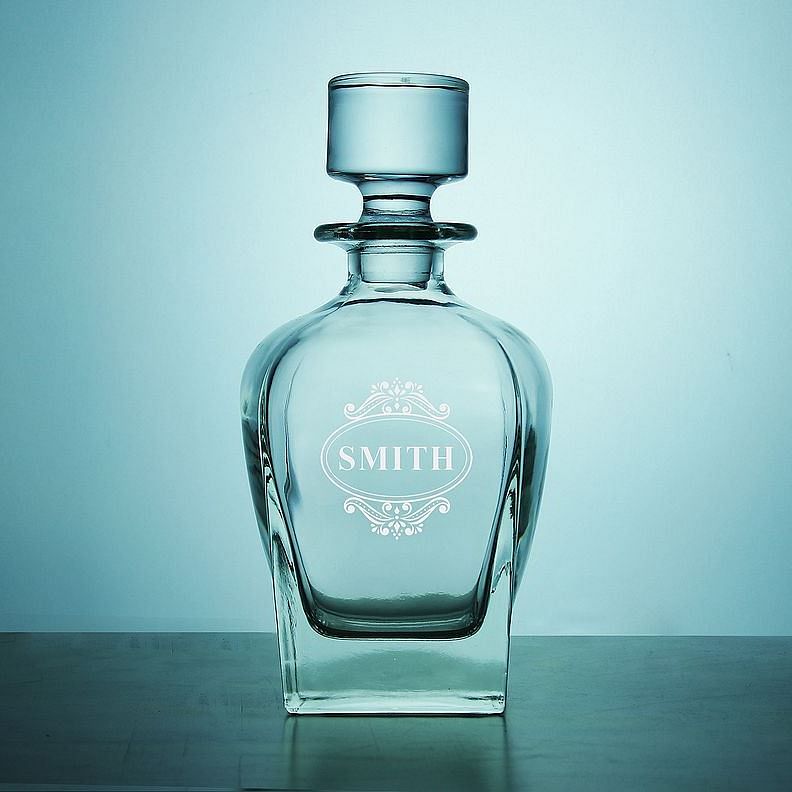 Father's Day Gift, Crystal Round Decanter, Wedding Gift, Groomsmen Gift GiftideaStutio