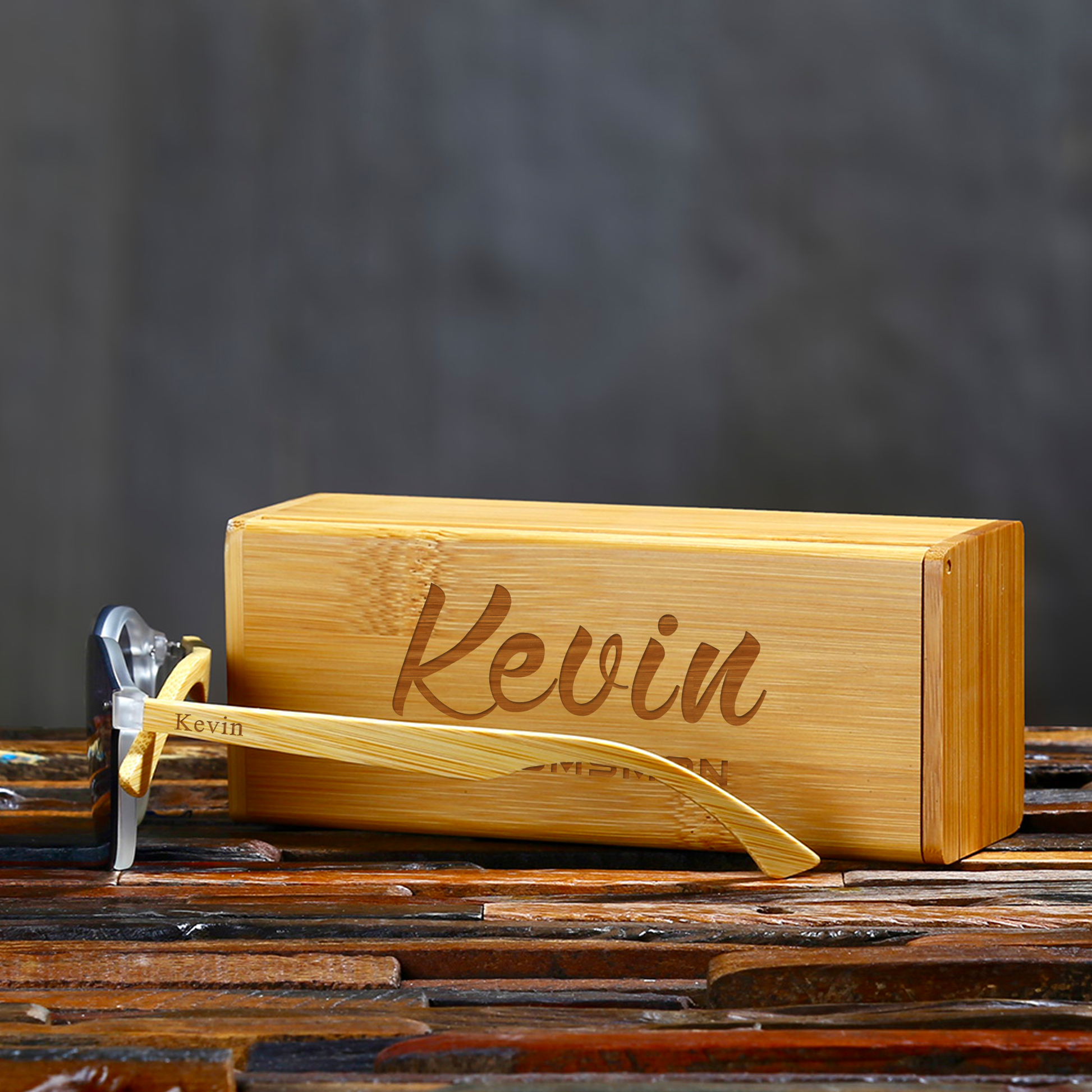 Groomsmen Gifts Personalized Sunglasses - Black UniqueGiftProposal
