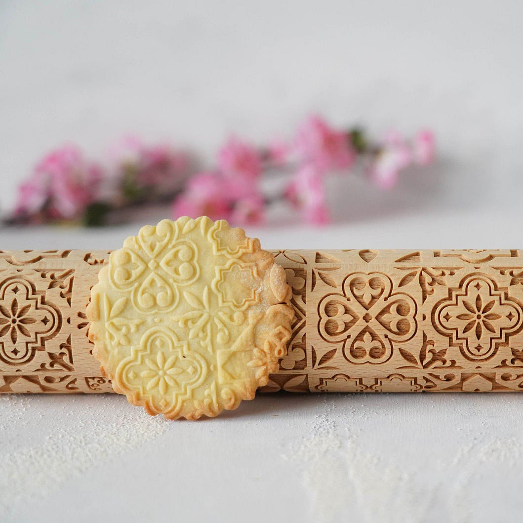 Vintage Pattern - Embossing Rolling Pin CustomizedGift