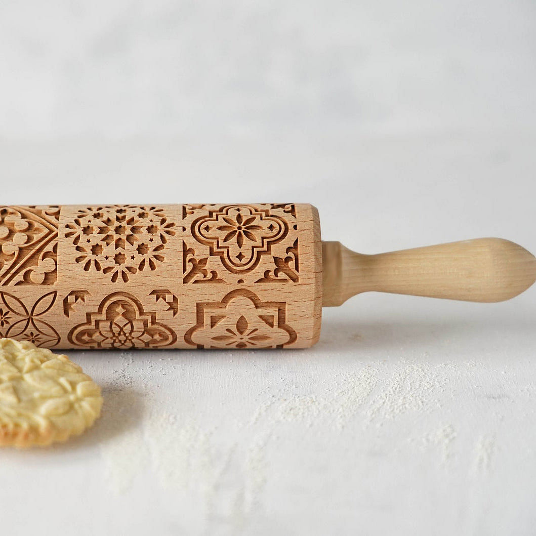 Vintage Pattern - Embossing Rolling Pin CustomizedGift