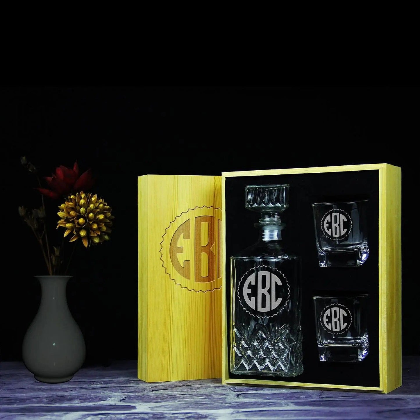 Cool Groomsmen Gifts, Personalized Decanter SET GiftideaStutio