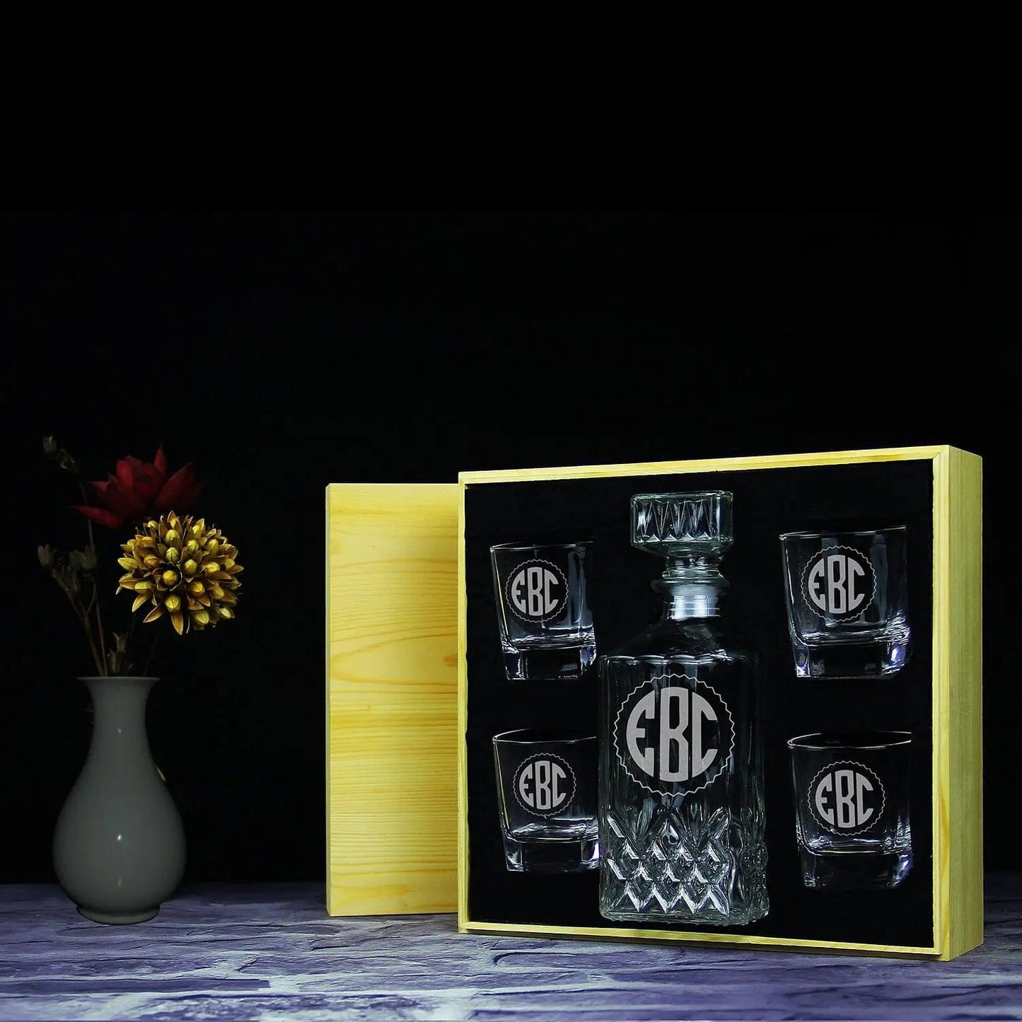 Cool Groomsmen Gifts, Personalized Decanter SET GiftideaStutio