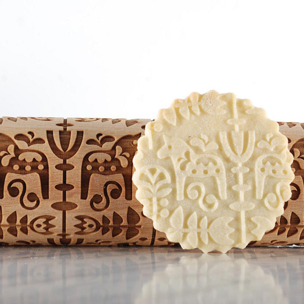 Traditonal Horse - Embossing Rolling Pin CustomizedGift