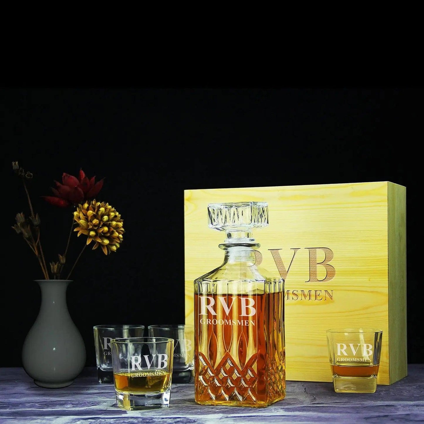 Groomsmen Gifts Ideas, Personalized Decanter SET GiftideaStutio
