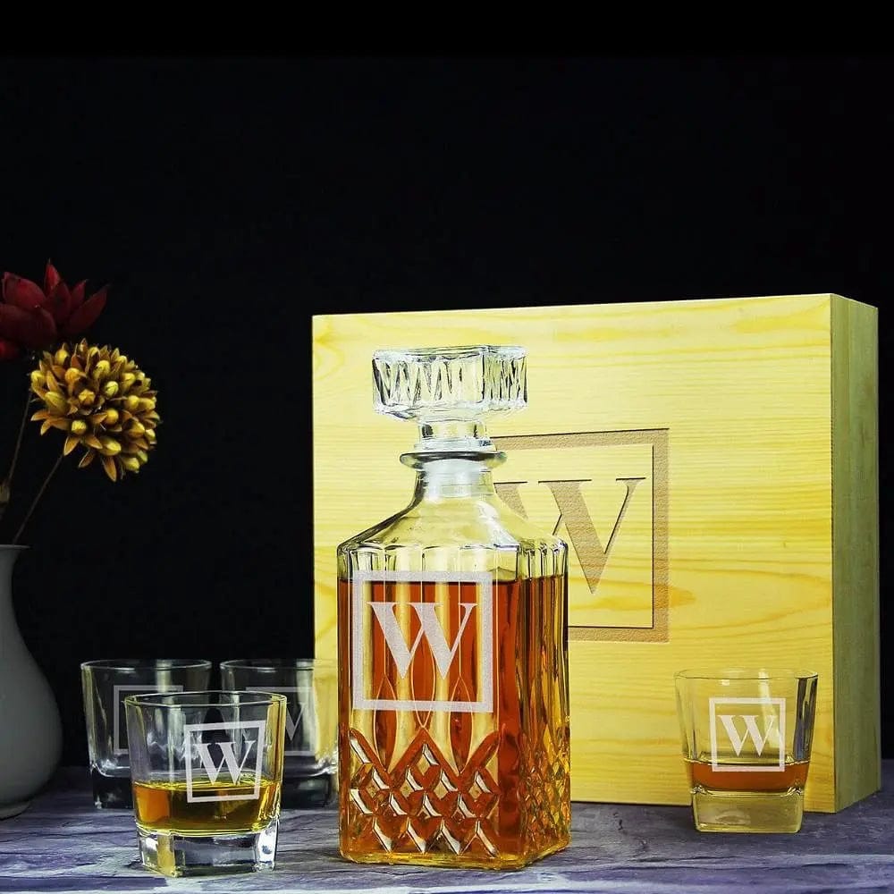 Groomsmen Gifts, Personalized Etched Decanter GiftideaStutio