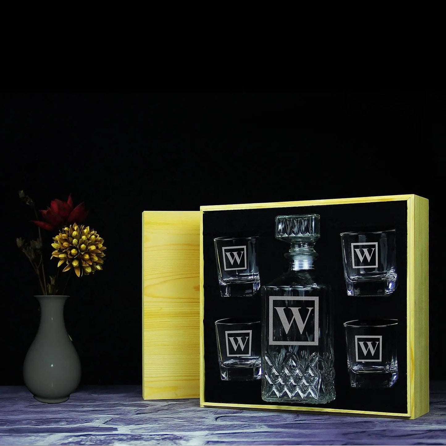 Groomsmen Gifts, Personalized Etched Decanter GiftideaStutio