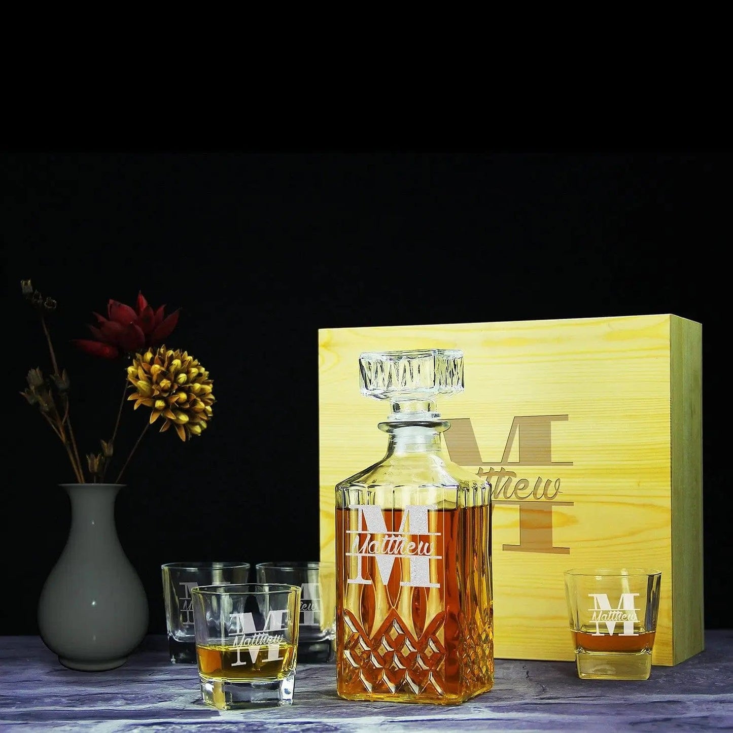 Groomsmen Gifts, Unique Personalzied Decanter Gift GiftideaStutio