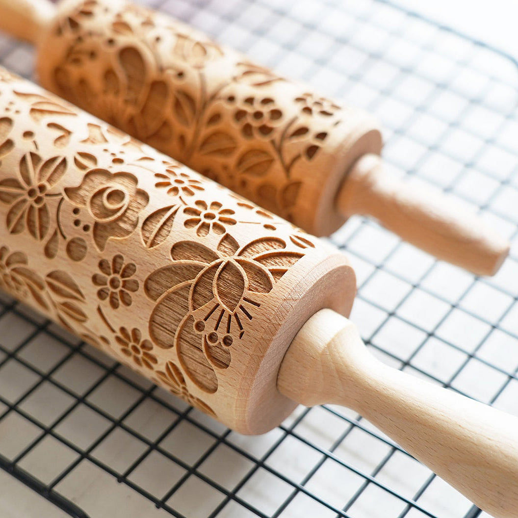 Crab Cactus Pattern - Embossing Rolling Pin CustomizedGift