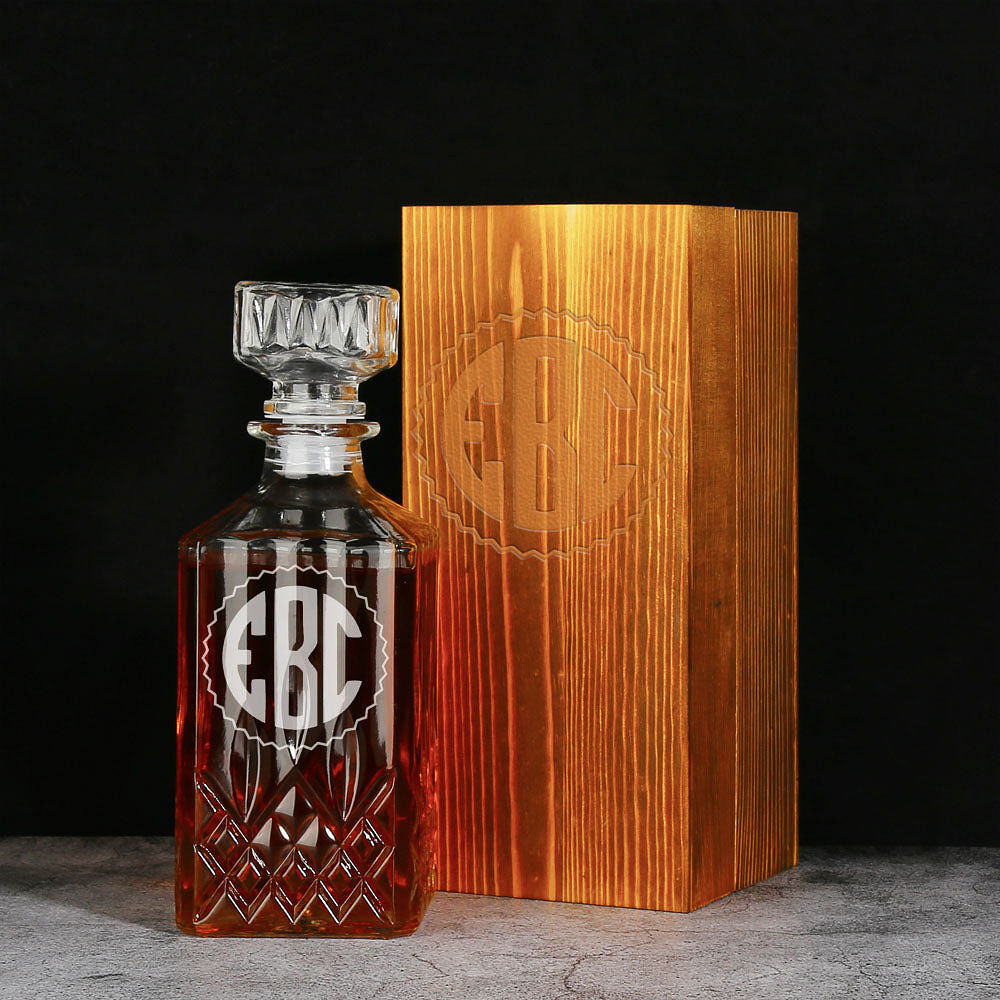 Personalized Whiskey Decanter & Decanter Set, Christmas Gift GiftideaStutio