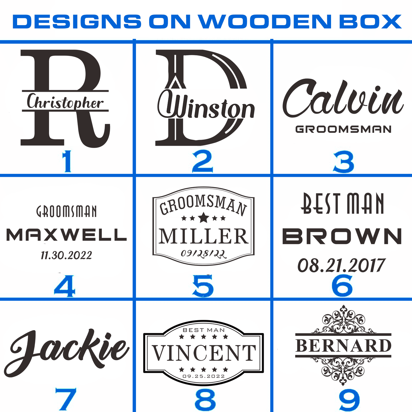 Personalized Golf Divot Tool Set with Wooden Box UniqueGiftProposal