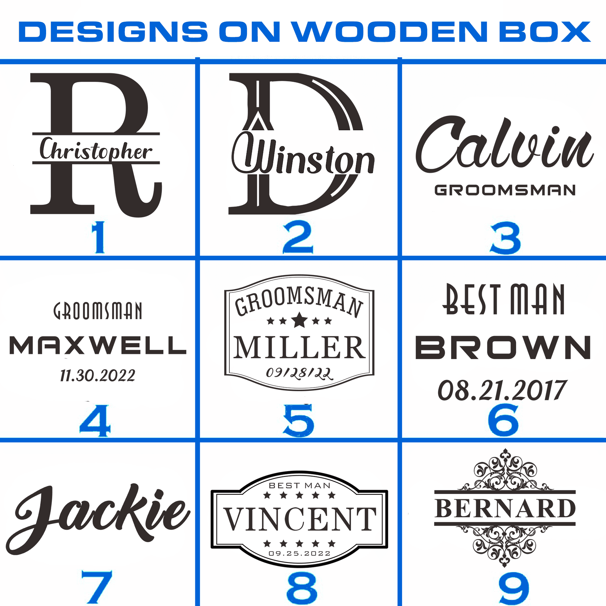 Personalized Golf Divot Tool Set with Wooden Box UniqueGiftProposal