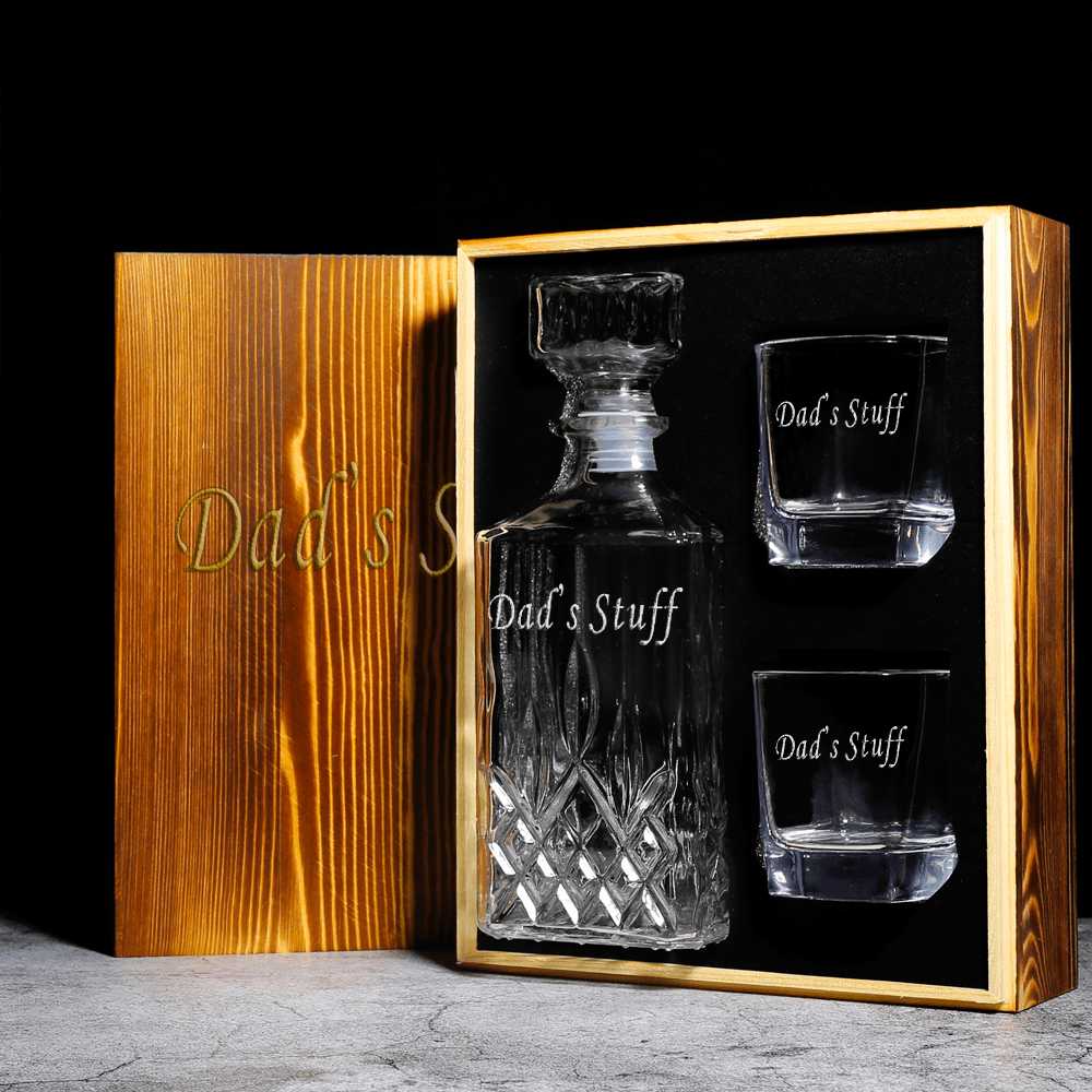 Father's Day Gift, Custom Whiskey Decanter/Set customizedgift