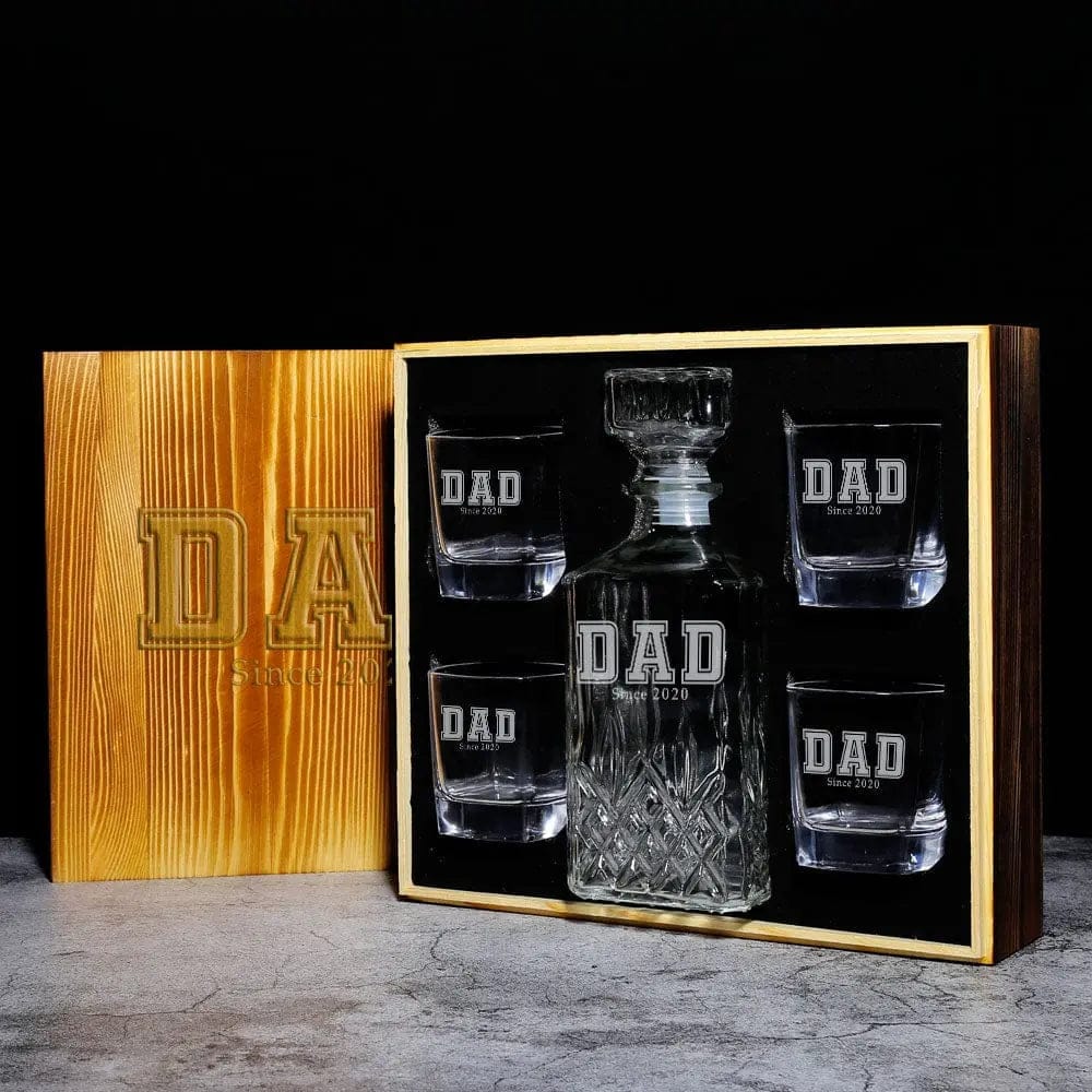 Father's Day Gift, Custom Whiskey Decanter/Set customizedgift
