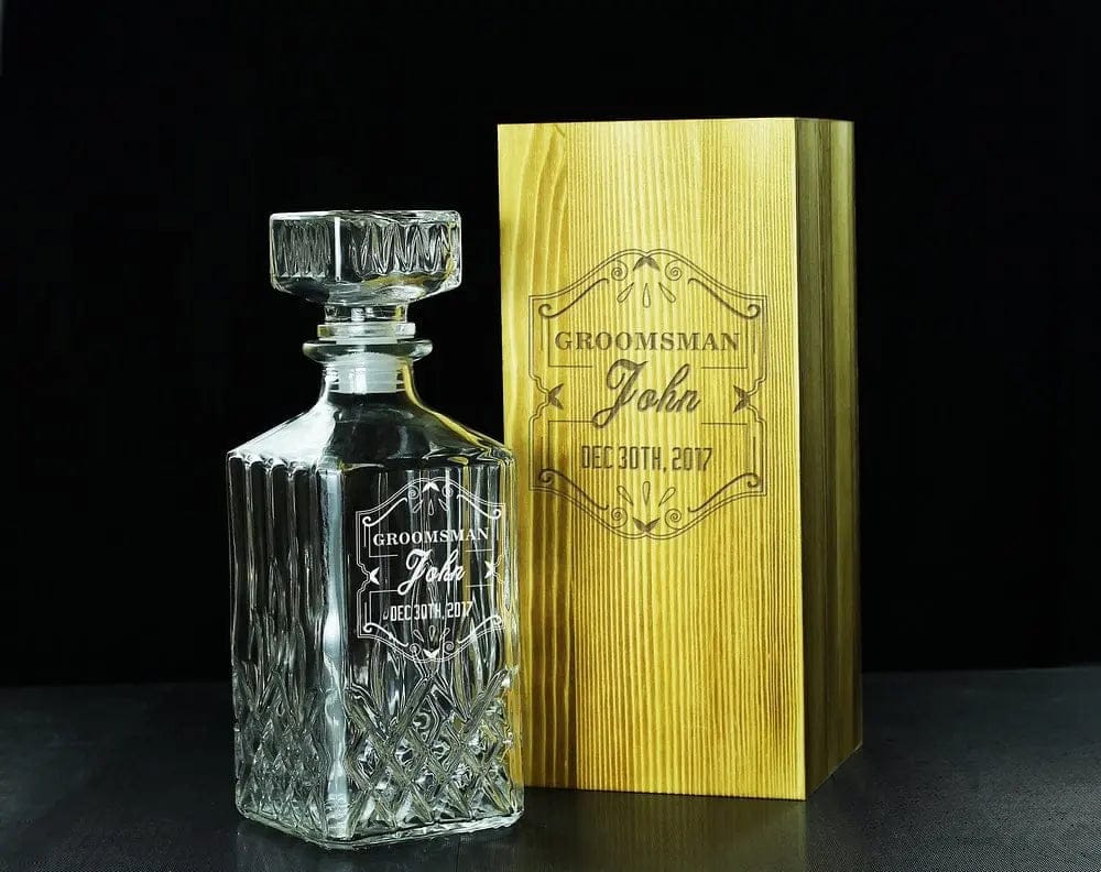 Groomsmen Gifts, Personalized Whiskey Decanter CustomizedGift
