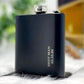 Personalized Black Hip Flask HisCorner