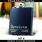 Personalized Black Hip Flask HisCorner