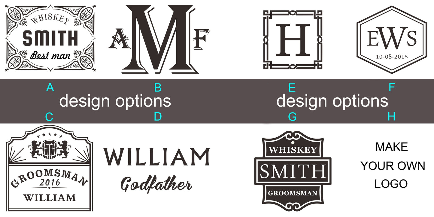 Men's Gift,Groomsmen Gift - Personalized Whiskey Decanter ETURG