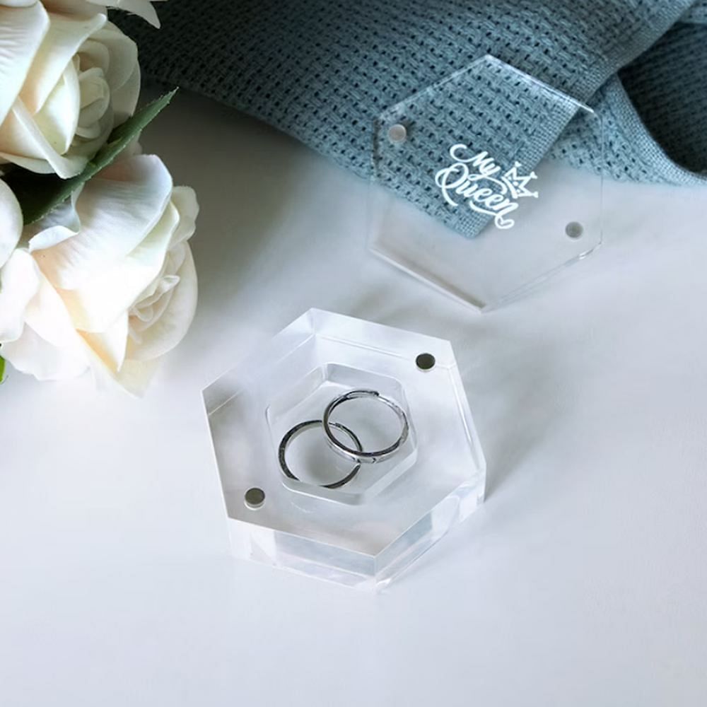 Personalized Acrylic Ring Box WeddingClub