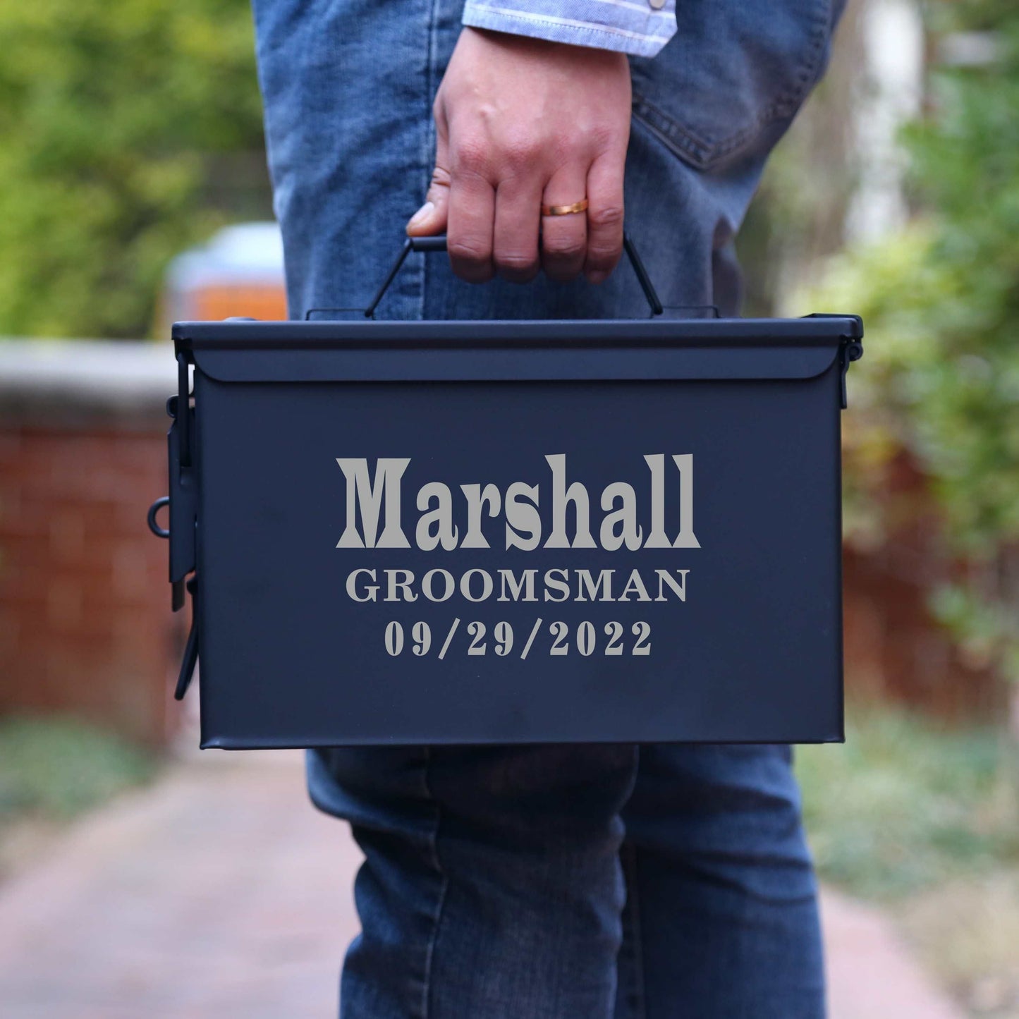 Groomsmen Gift Box, Personalized Ammo Box - Strong Steel Daylors