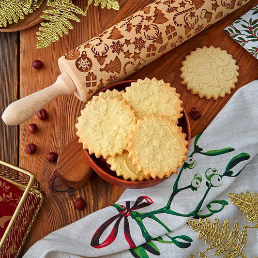Christmas 3D - Embossing Rolling Pin CustomizedGift