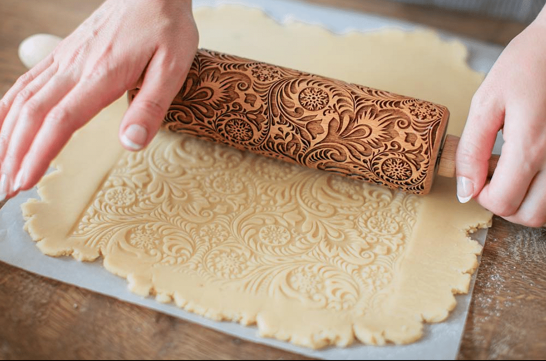 Snow Flack - Embossing Rolling Pin CustomizedGift