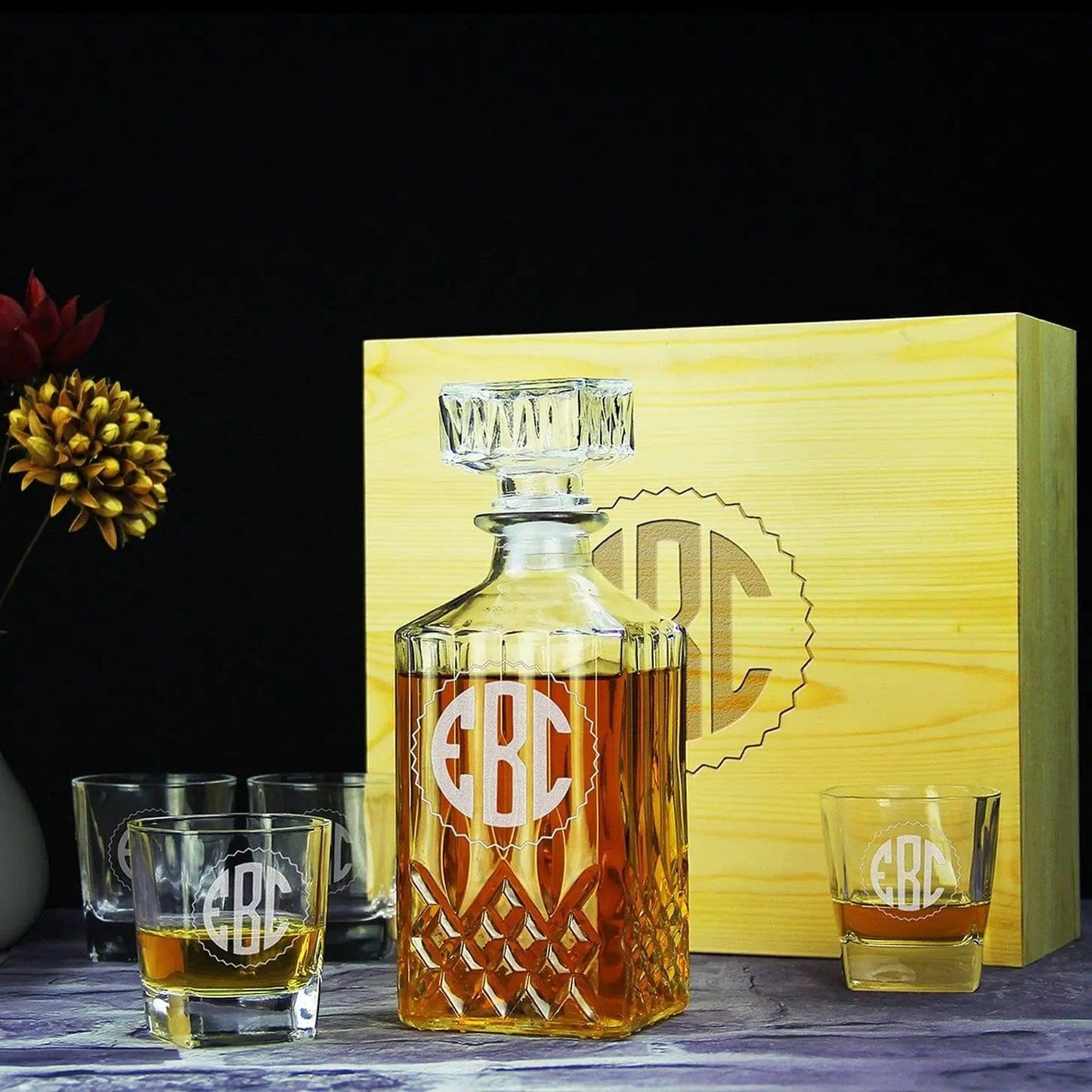 Cool Groomsmen Gifts, Personalized Decanter SET GiftideaStutio