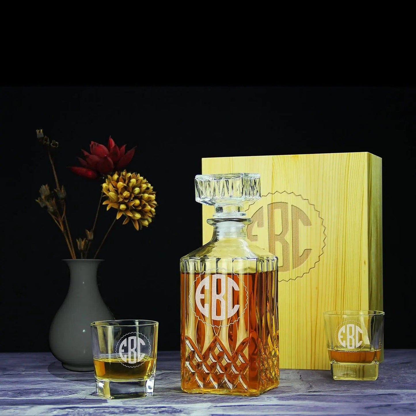 Cool Groomsmen Gifts, Personalized Decanter SET GiftideaStutio