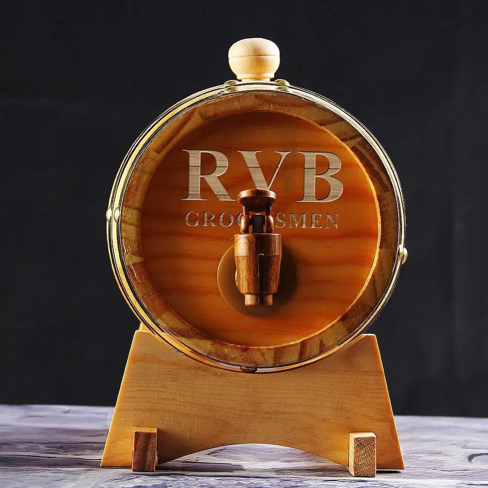 Groomsmen Gifts, Personalized Engraved Barrel Gifts GiftideaStutio