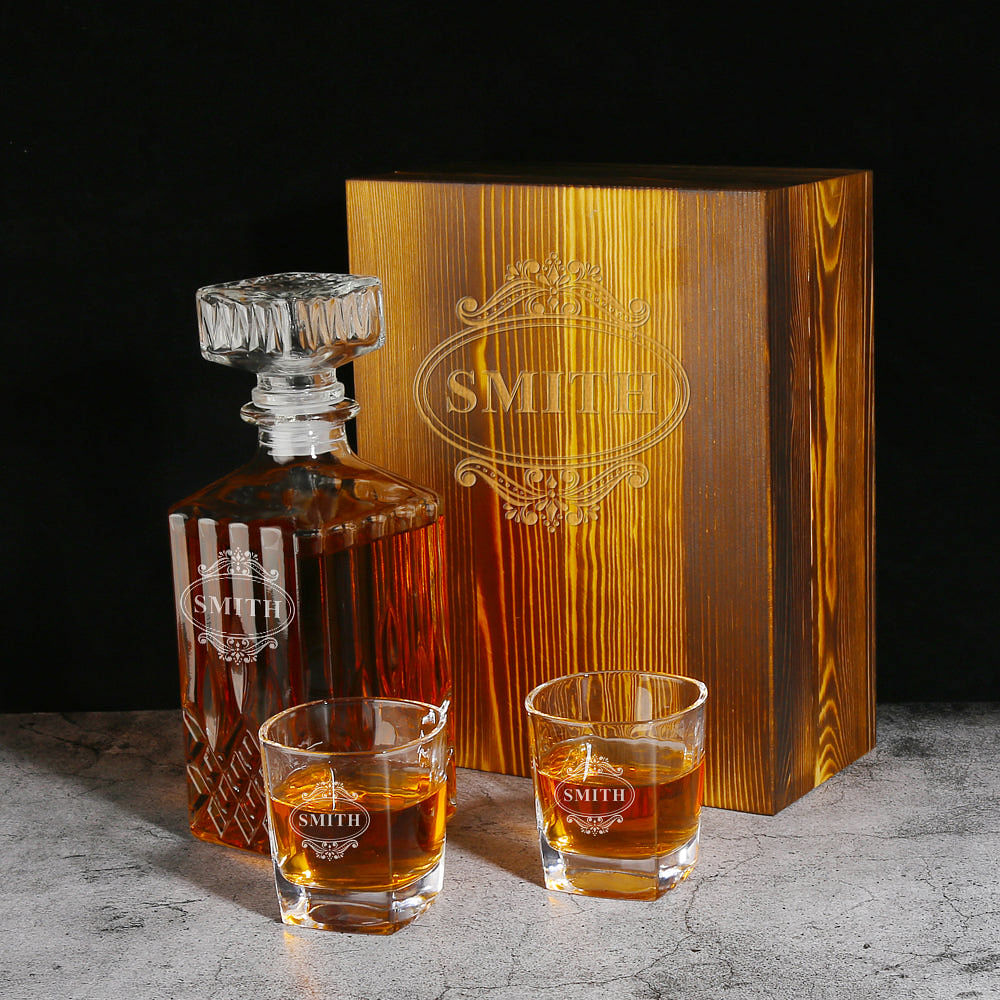 Father's Day Gift, Personalized whiskey Decanter/Set, Groomsmen Gifts GiftideaStutio