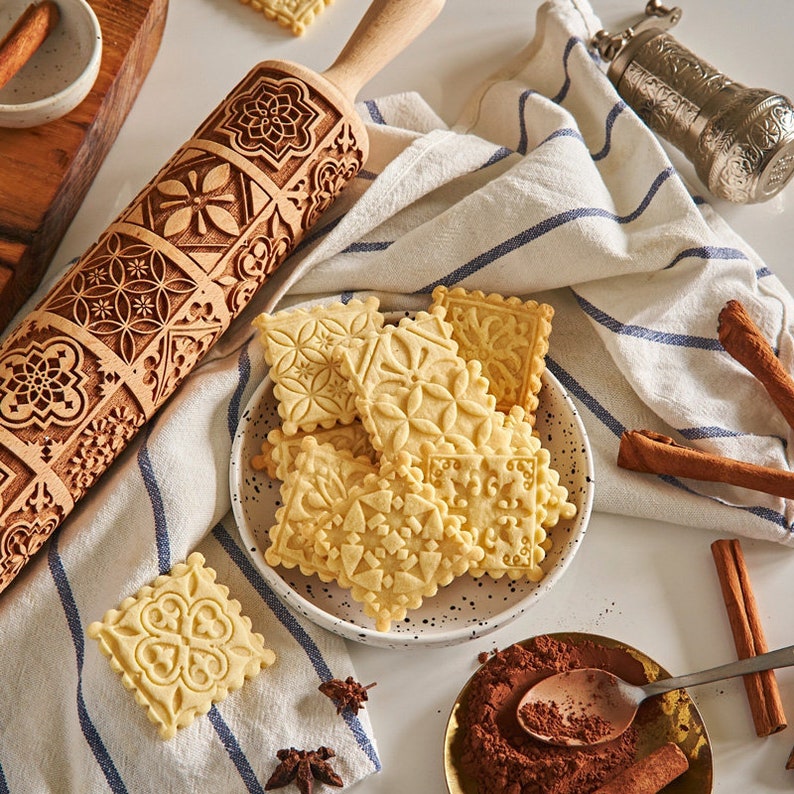 Vintage - Embossing Rolling Pin CustomizedGift